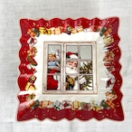 ビレロイ＆ボッホ　ノエル　クリスマスプレート　サンタ　Toy’s　Fantasy　スクウェア　飾り皿　箱付き 12twdt2