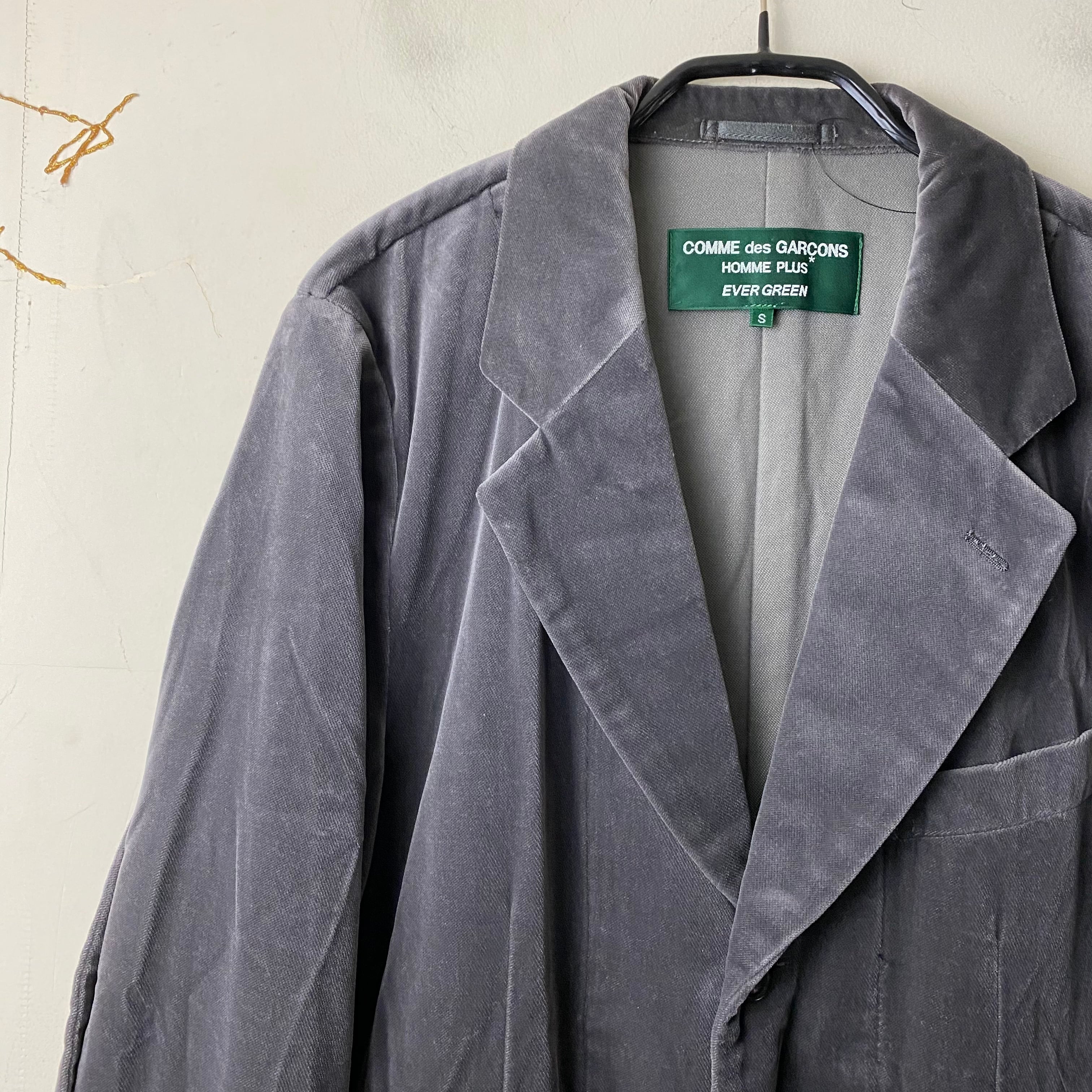 AD2005 COMME des GARCONS HOMME PLUS EVER GREEN velour tailored 
