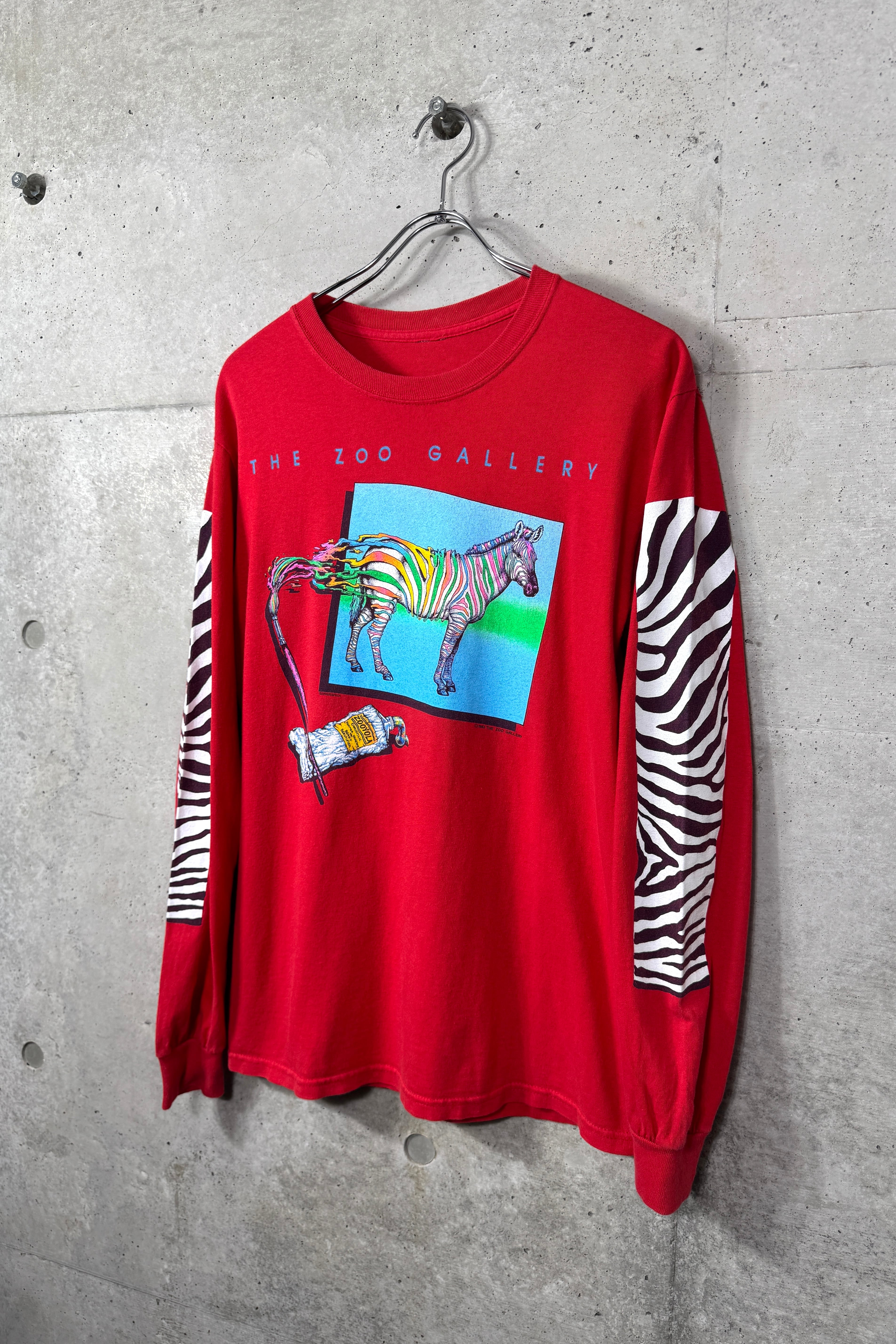 vintage zebra print long Tshirt