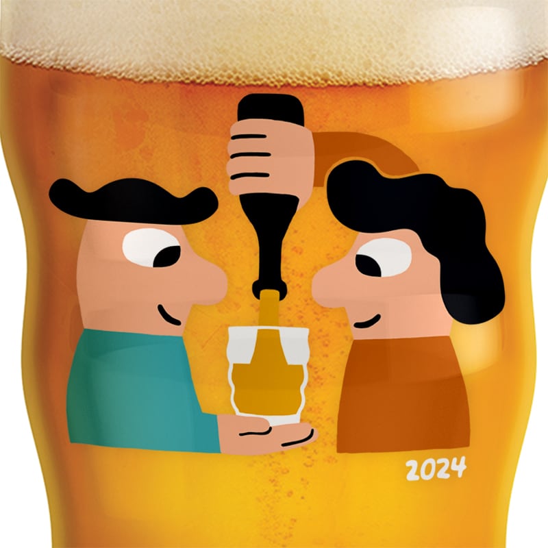 2024 PINT GLASS 400ml［HOLMEGAARD×Mikkeller］ | REAL Style online shop