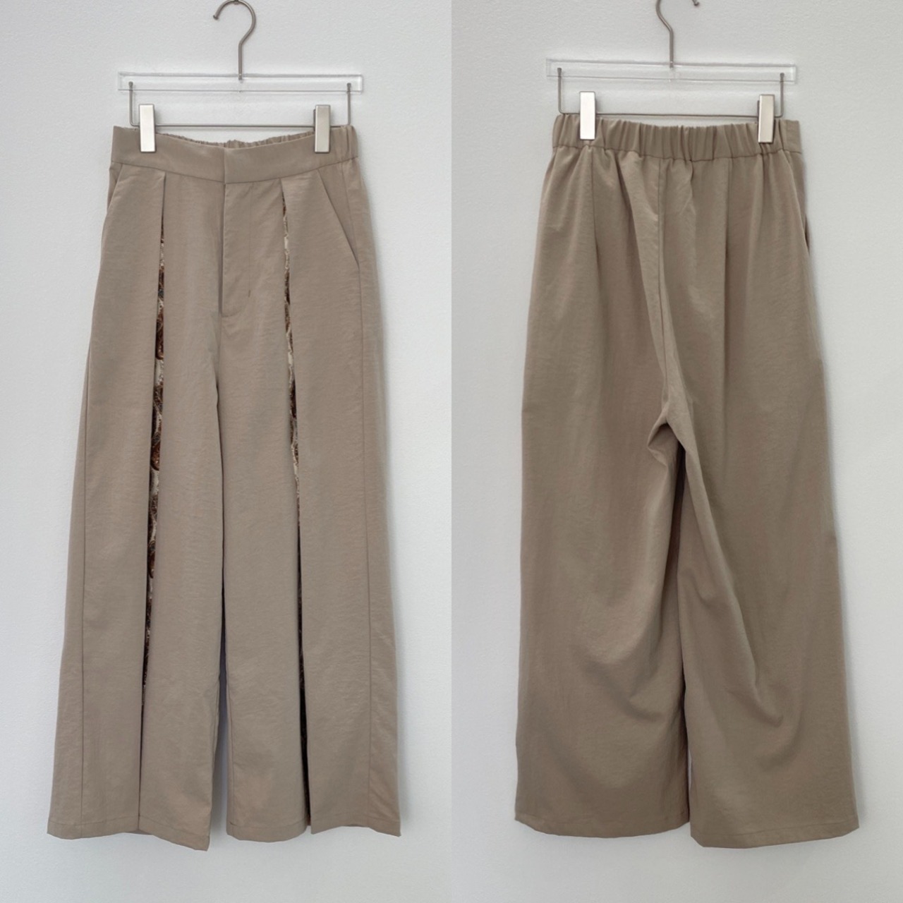 タックインペイズリーワイドPT/ベージュ