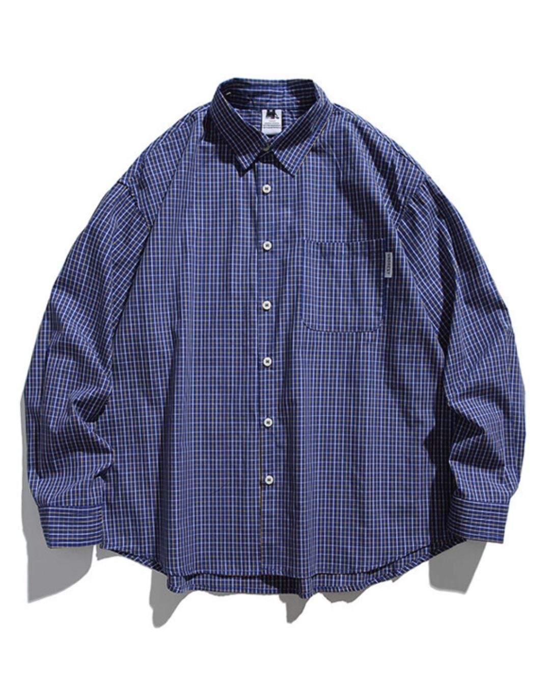 ロングスリーブレギュラーカラーチェックシャツ S0073