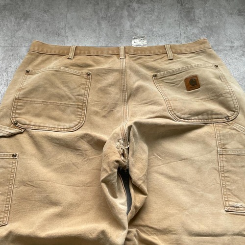 メキシコ製 ブラウン ダブルニー Carhartt B136 BRN 36×30 詳細写真16