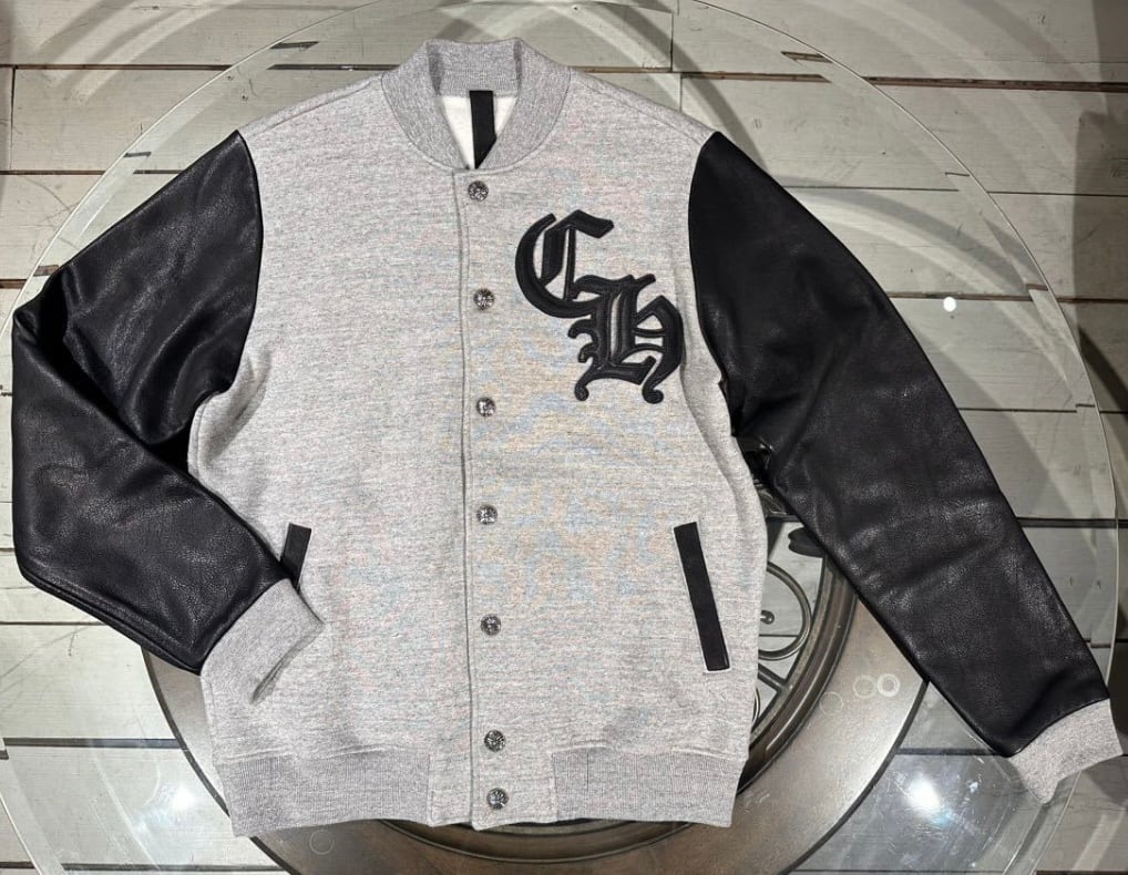 クロムハーツ Chrome Hearts ノットボンバー ジャケット スタジャン レターマン クロスボタン