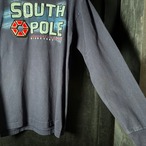 SOUTH POLE ロンTee 発泡ラバープリント　サウスポール　ネイビー