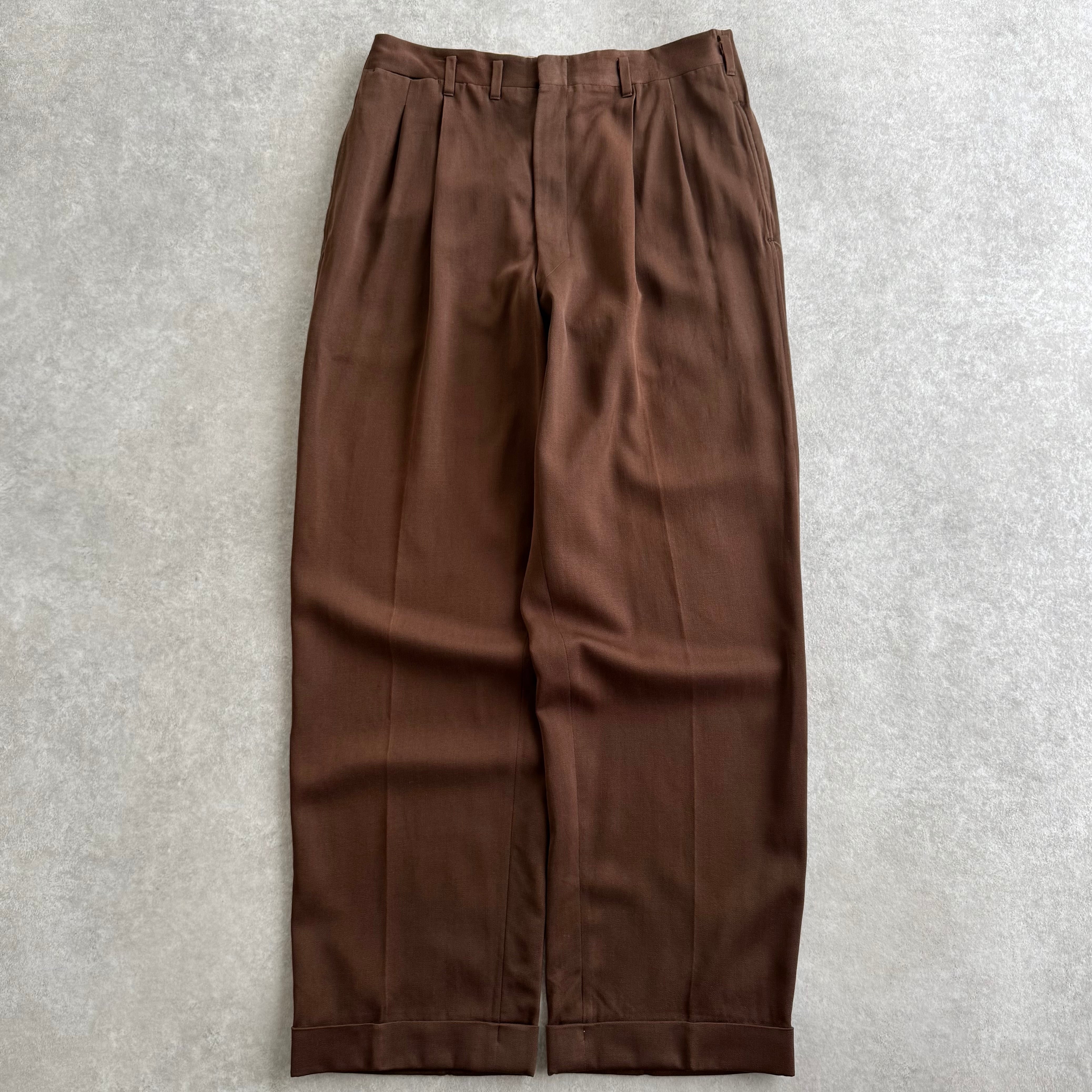 50s Rayon Gabardine Slacks 