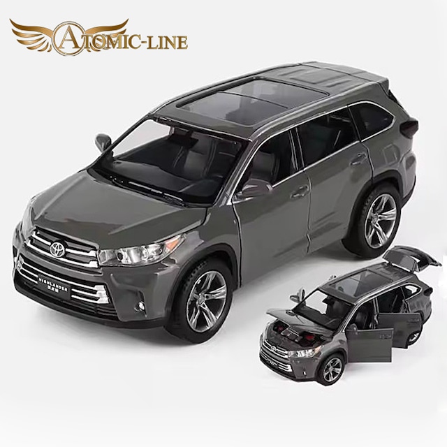 TOYOTA ハイランダー XU50型 クルーガー 3rd ミニカー 1/32 全3色 ライト点灯 エンジンサウンド 合金モデル 模型 ジオラマ
