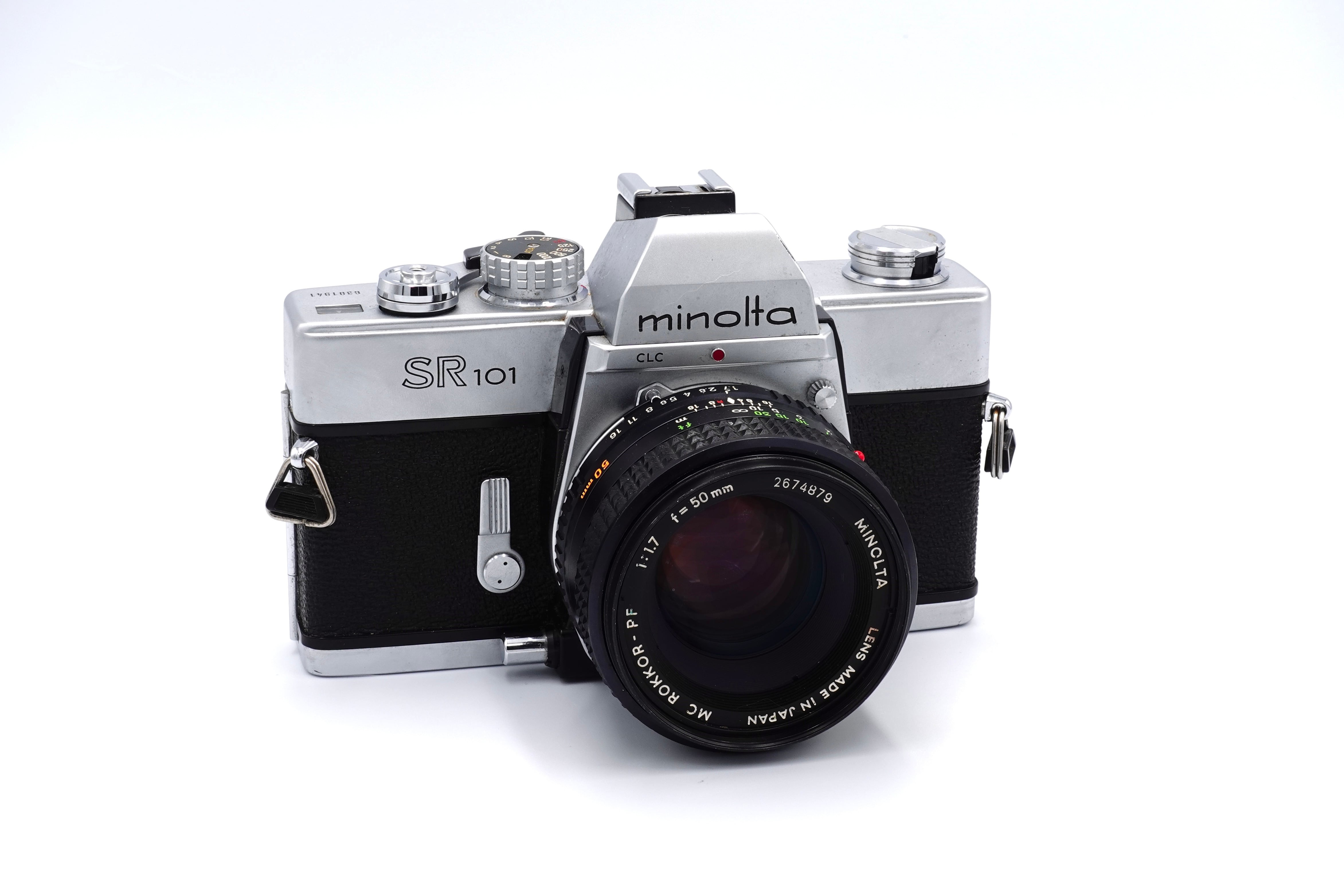 MINOLTA SR101 + MC ROKKOR-PF 50mm F1.7 | ヨアケマエカメラ フィルム