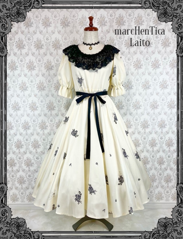 【数量限定】 marcHenTica Laito（花柄クリーム）