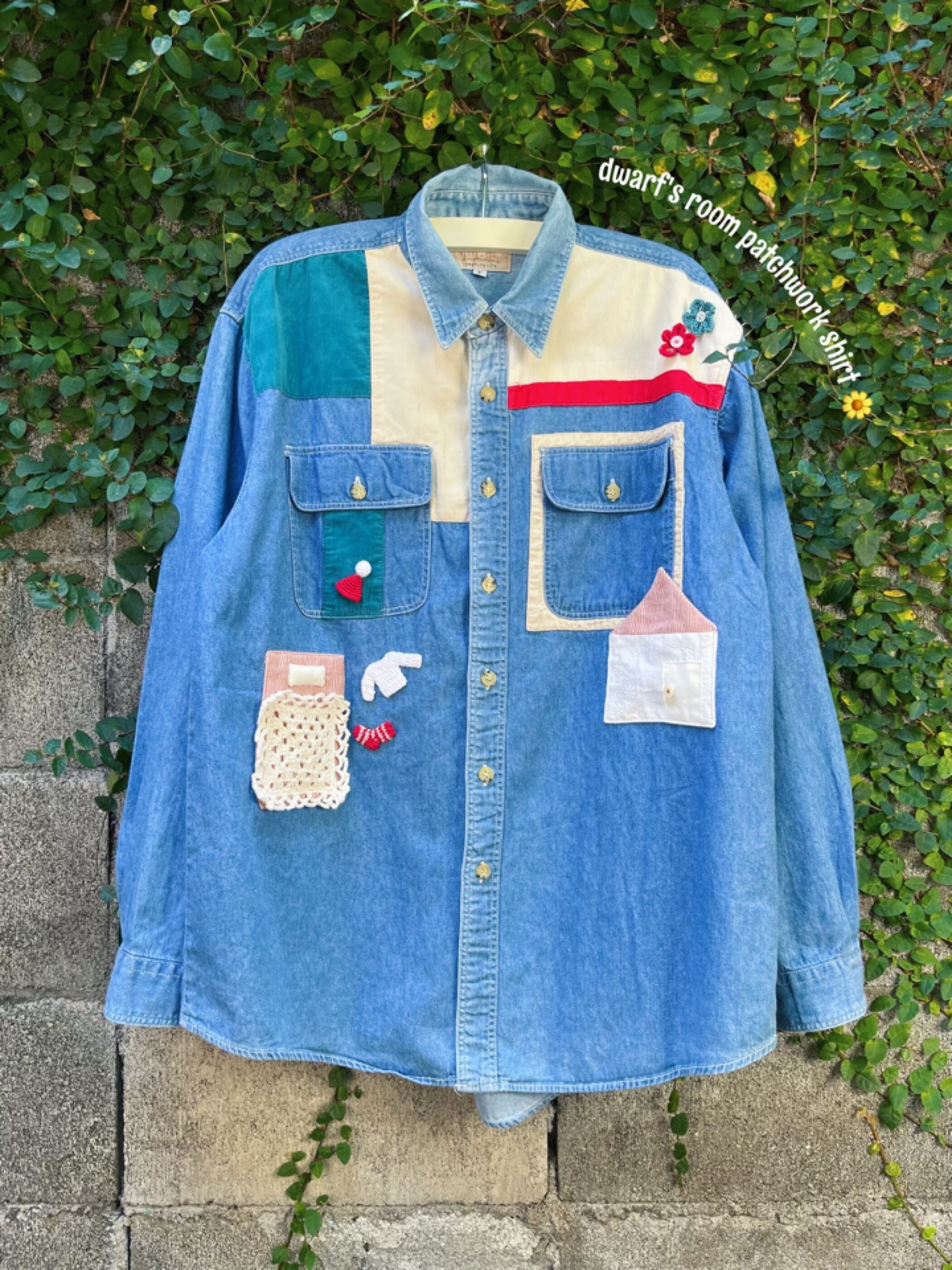 remake ✂︎ dwarf's room patchwork shirt