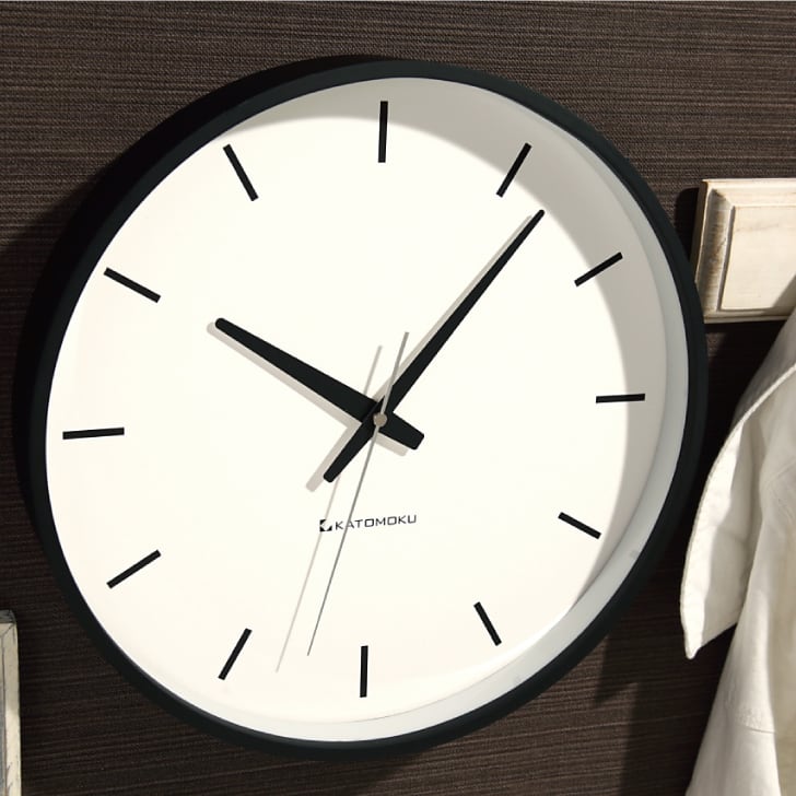 KATOMOKU plywood clock 5 ブラック km-49BK 掛け時計 | 加藤木工株式