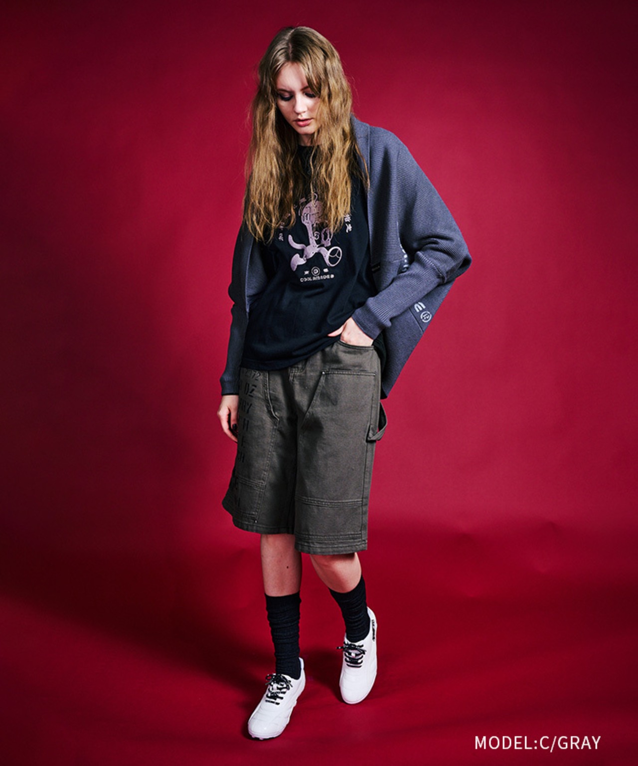 COOLA MADE®ロゴペイントボレロ (C/GRAY)　CQ-47101