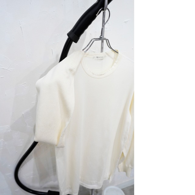 Y’sForMen KnitSwitchingLongT-Shirt