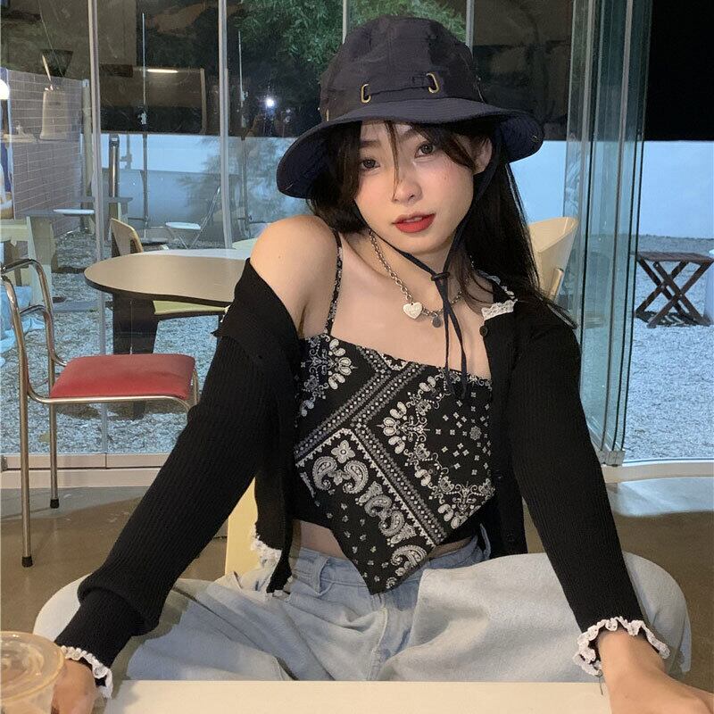 サマーバックレッドショートトップス 夏物 モンロー997798555