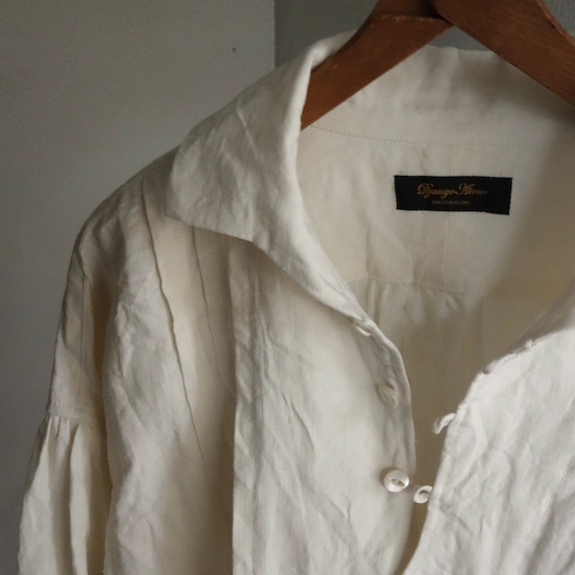 frenchvictorians jardinier linen shirt 2024 / naturalwhite