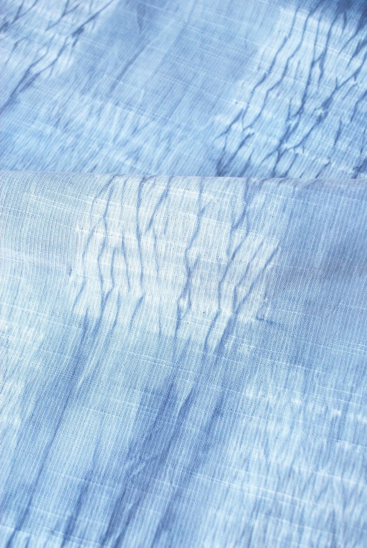 新品　越後片貝紺仁　小千谷織　反物 反物】小千谷織物 紺仁謹製 越後片貝絞り 銀鼠市松 反物 | 大山キモノ