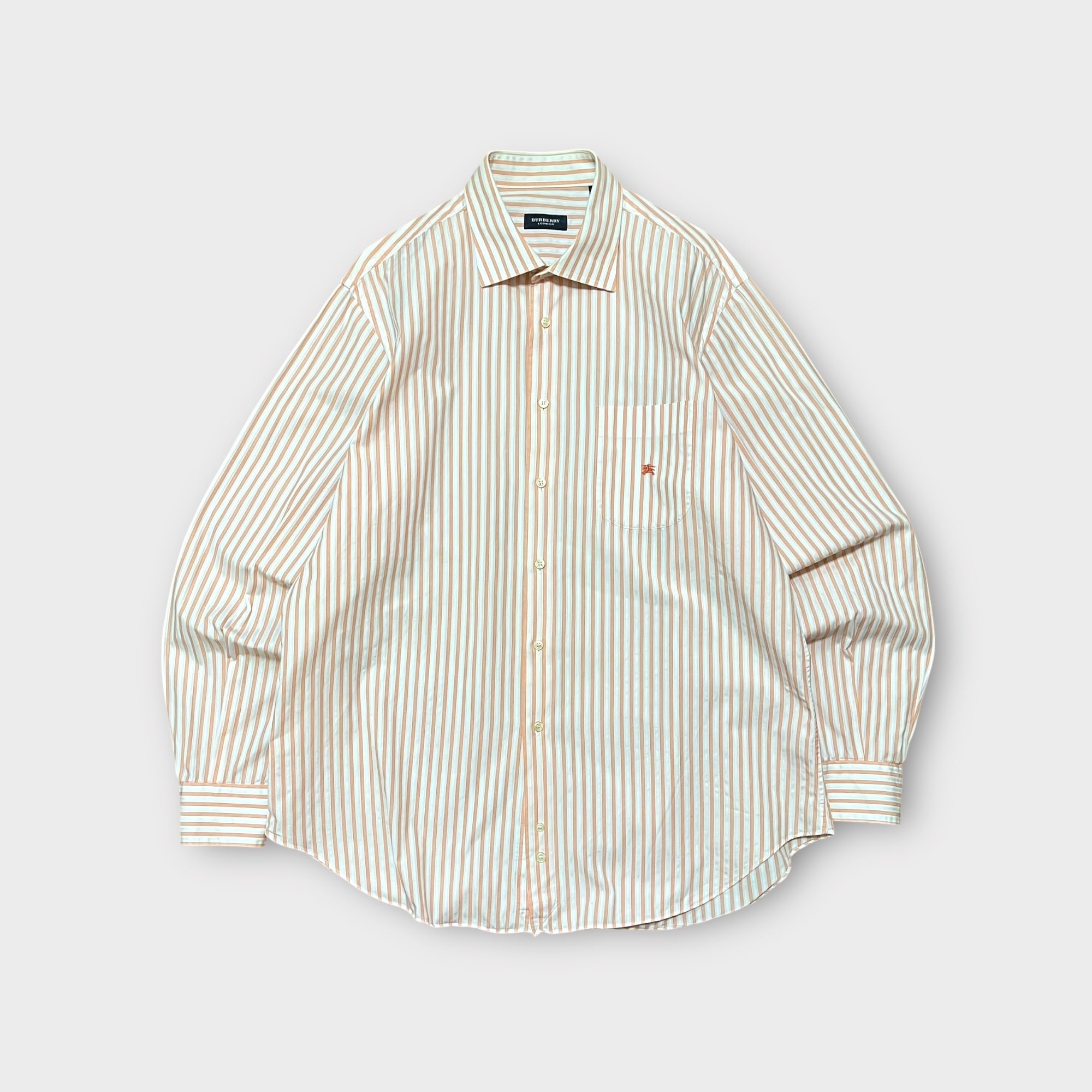 【BURBERRY LONDON】ワンポイントストライプシャツ