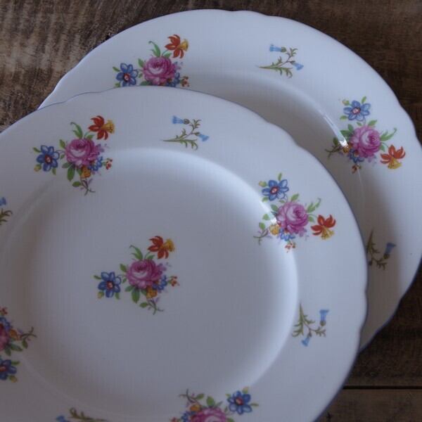 シェリー ディナープレート2枚 セットイギリスアンティーク食器