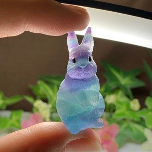 12.フローライトうさぎ・インテリア