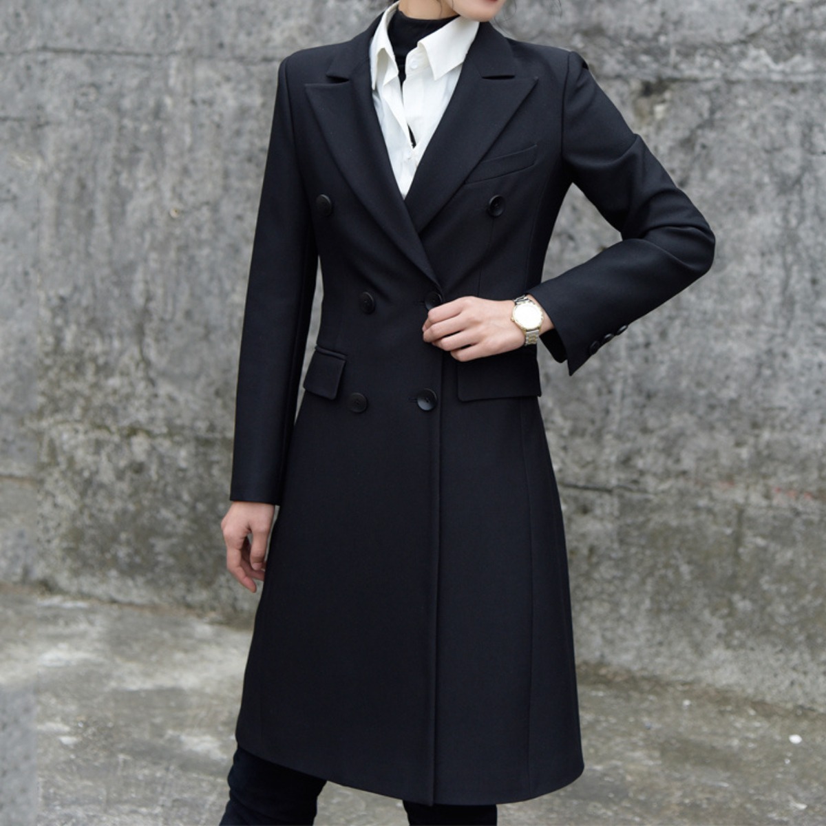 Aラインシルエットダブルブレストコート R0661 | richroma