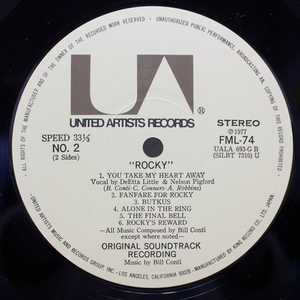 Bill Conti / Rocky - Original Motion Picture Score [FML-74] - 画像4
