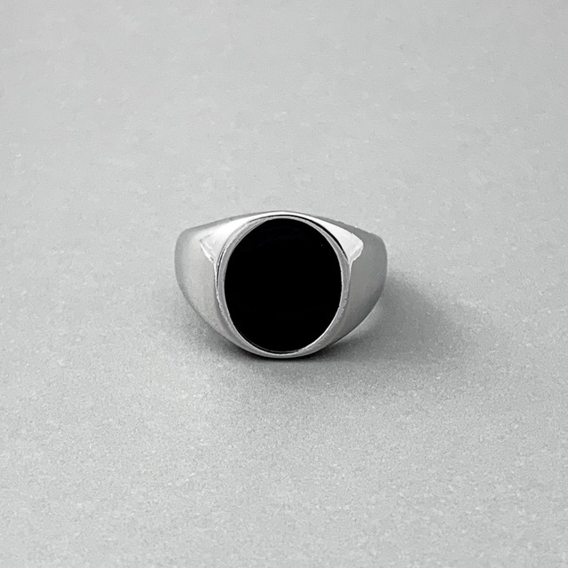 Black Signet Ring #159