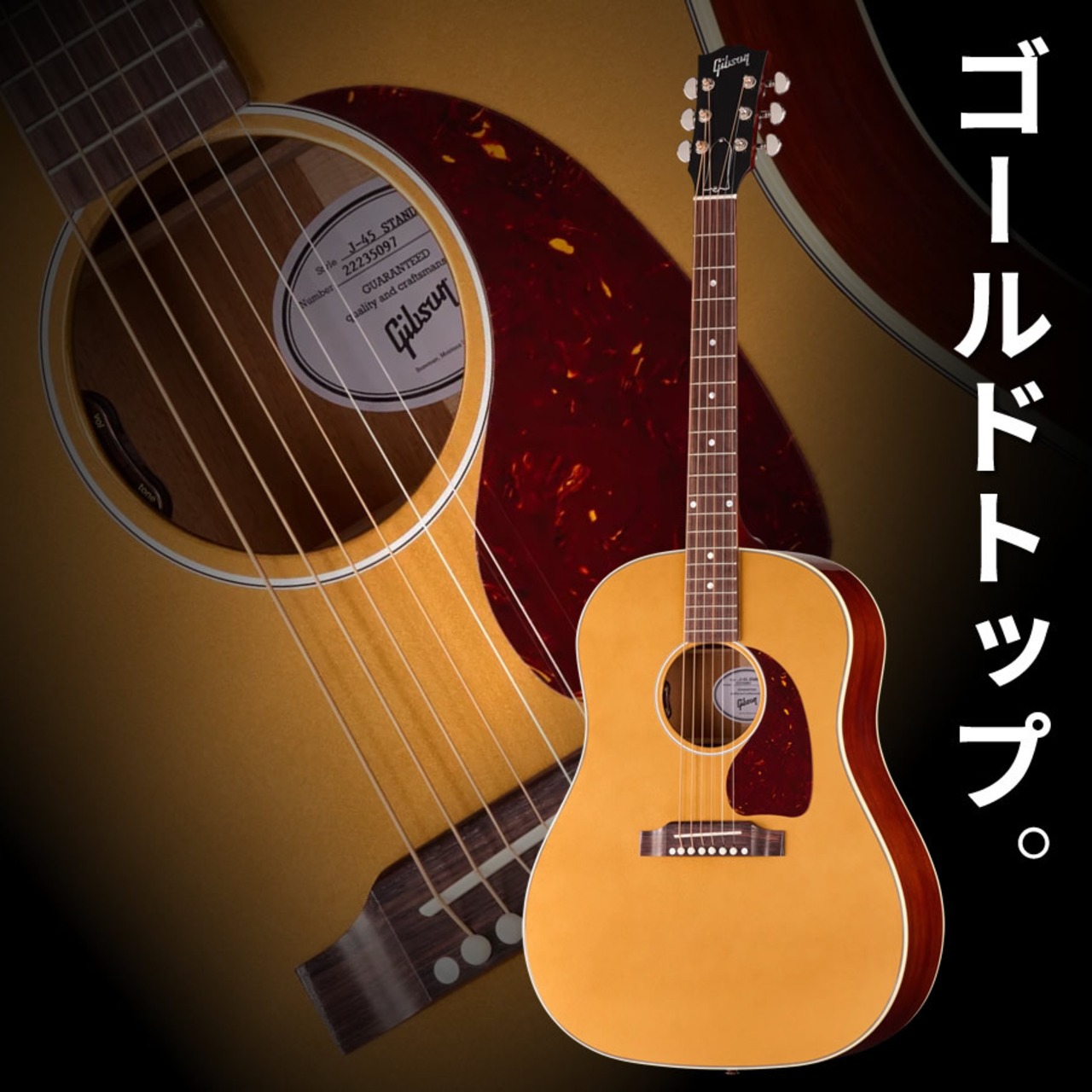 Gibson J-45 Standard (Goldtop) [LR Baggs プリアンプ搭載エレアコ仕様] [限定特別価格]