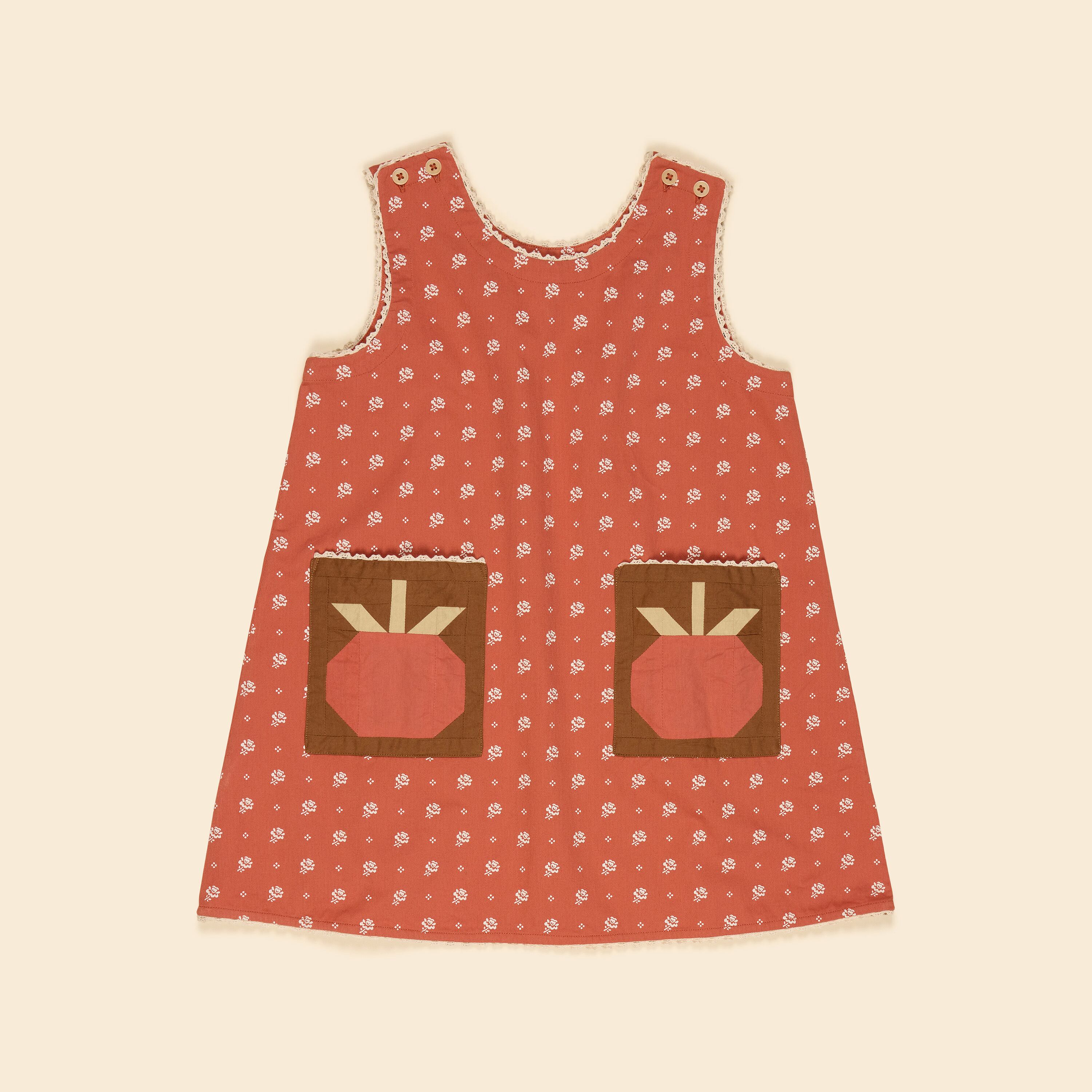 ラスト1【APOLINA】26 FW Suzi Apple Patch Overdress - Mountain Calico Jam