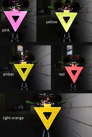 Visto cycling   Reflectors V2 Prismatic Welded  light orange