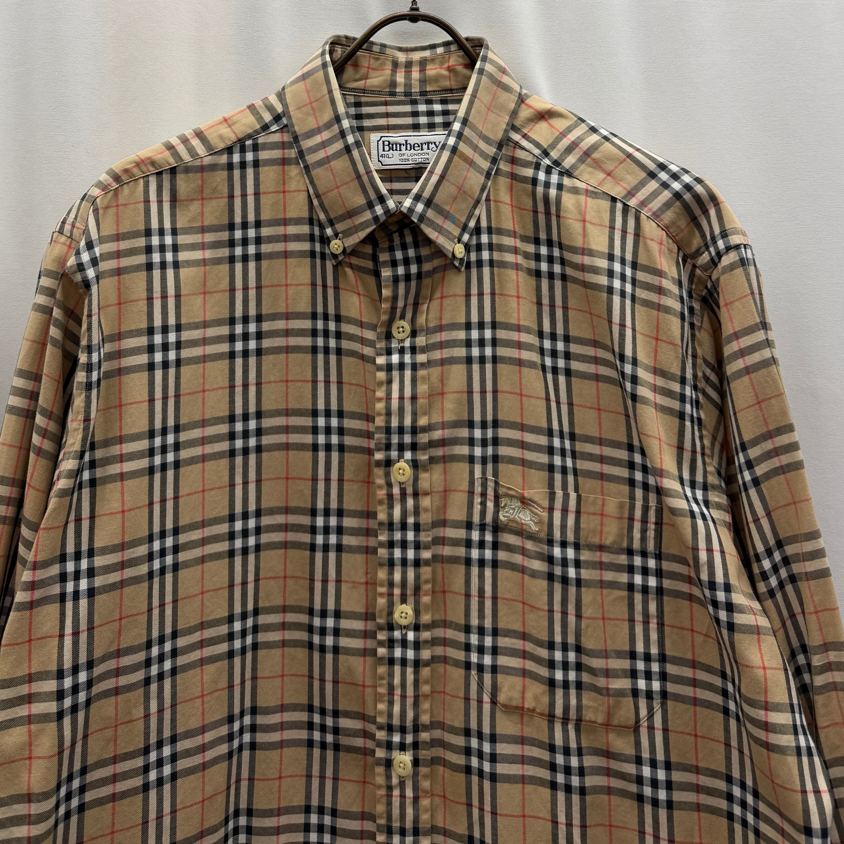 BURBERRYS】 90s shirt バーバリー シャツ チェック ノバチェック | no