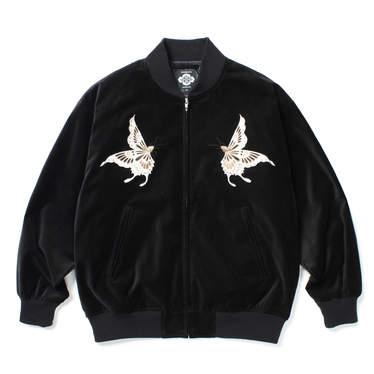 GAKKIN × BUDSPOOL 白二蝶 VELVETEEN SOUVENIR JACKET | APHRODITEGANG 
