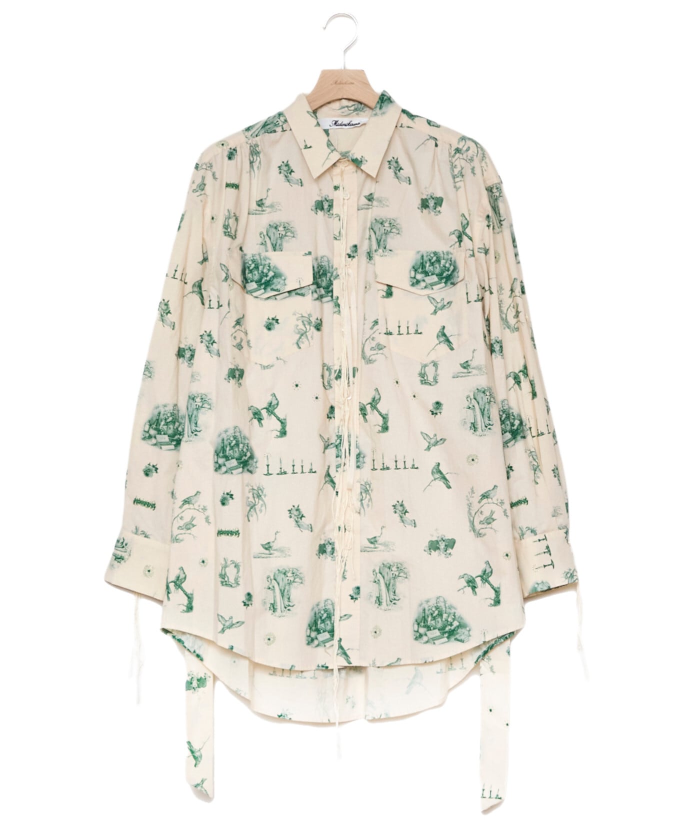 midorikawa シャツ Midorikawa / MID26SS-SH05 ORGANDY WORK SHIRT(CANDLE) | AfterSchool