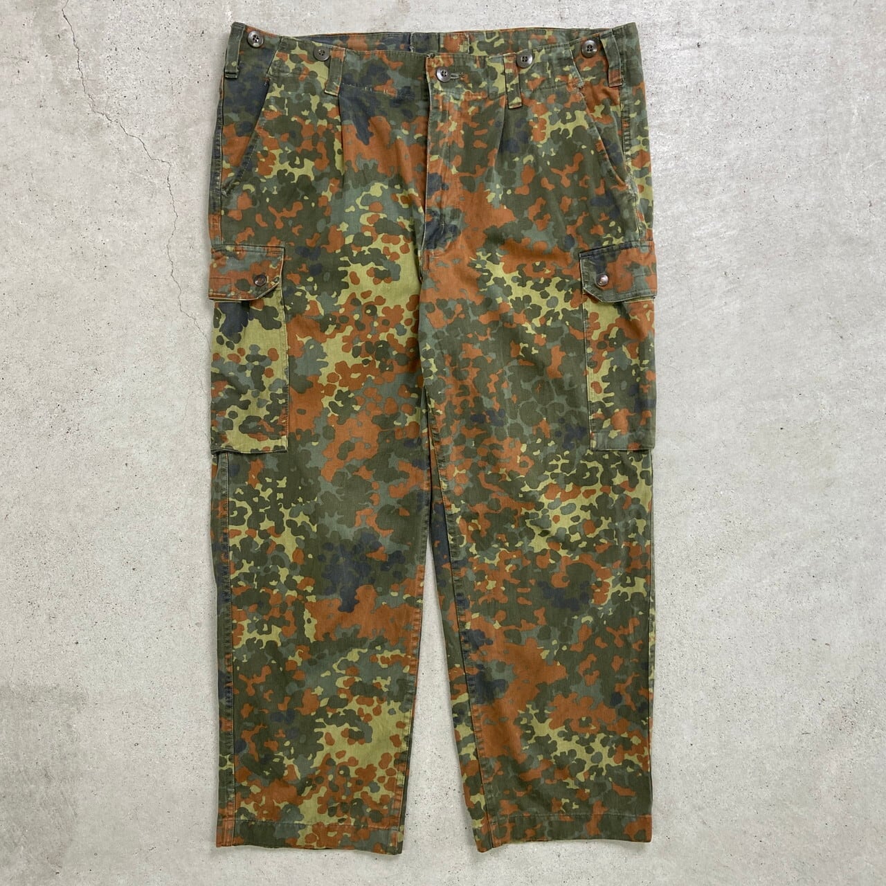 90年代 ドイツ軍 フレクターカモ カーゴパンツ メンズW38相当 古着 90s