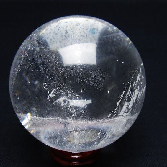 水晶 丸玉 57mm スフィア 置物 水晶玉 一点物 151-9044