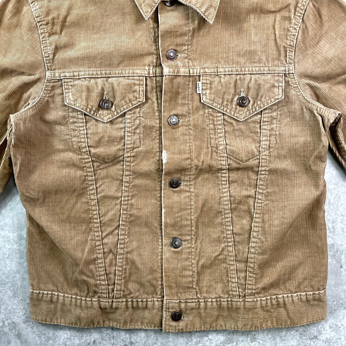 リーバイス Big E コーデュロイ ジャケット Gジャン ビンテージ 36 60~70年代 Levi's リーバイス BIGE ビッグE コーデュロイ トラッカー