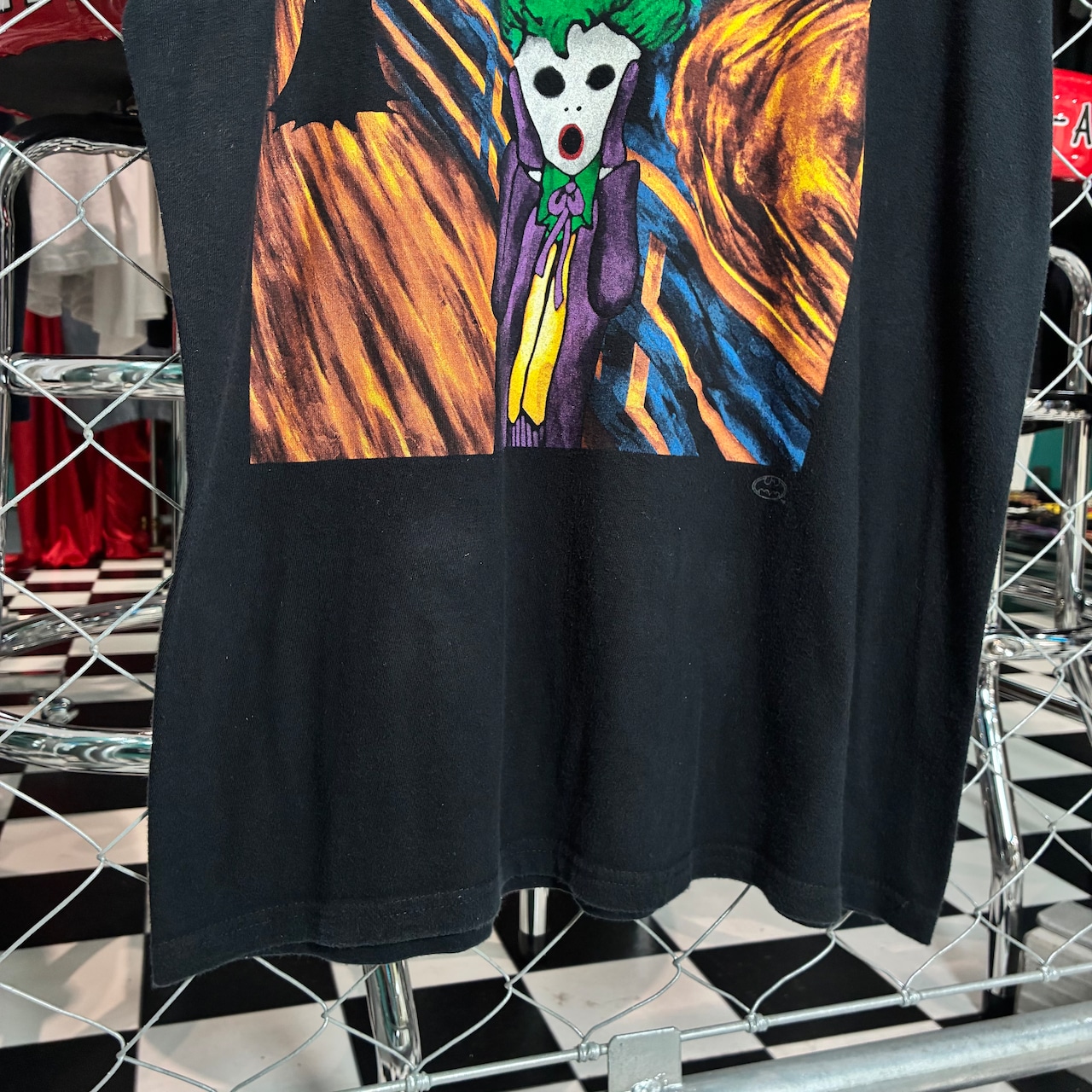 DC BATMAN ジョーカー&ムンクの叫びTee アート ブラック