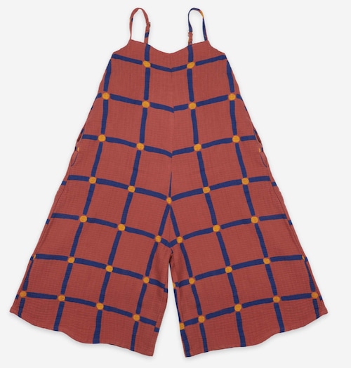 SALE!!【Bobo Choses】ボボショーズ　Cube All Over Woven Overall 海外子供服 ワンピース 女の子