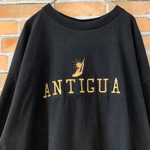 【ANTIGUA】90s ヴィンテージ 刺繍ロゴ Tシャツ XL アメリカ古着