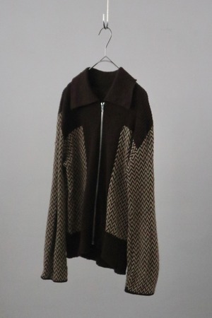 70s-80s Euro knit zip-up jacket