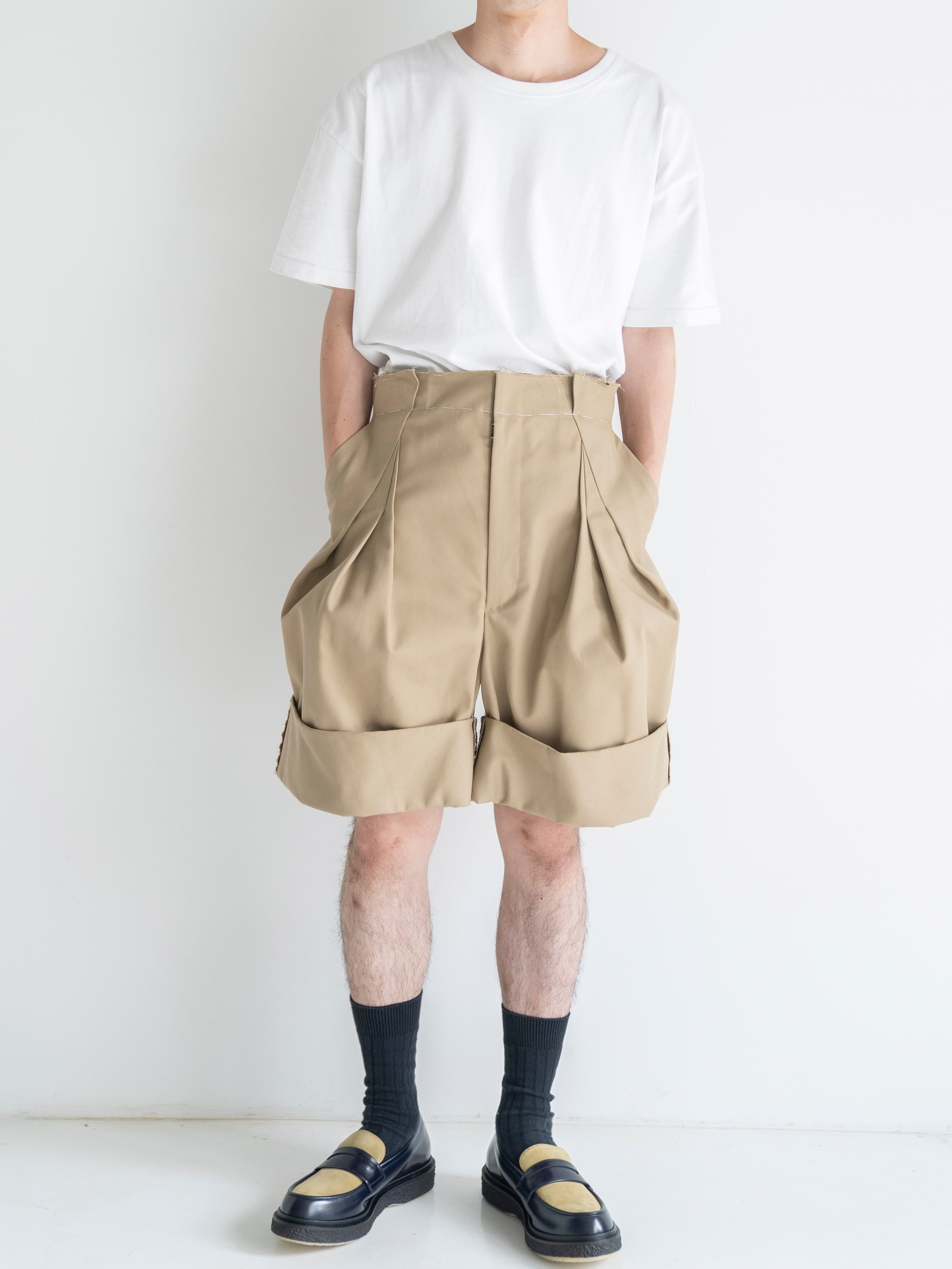 MAISON MARGIELA SHORTS Beige S67MU0045 | BEST PACKING STORE
