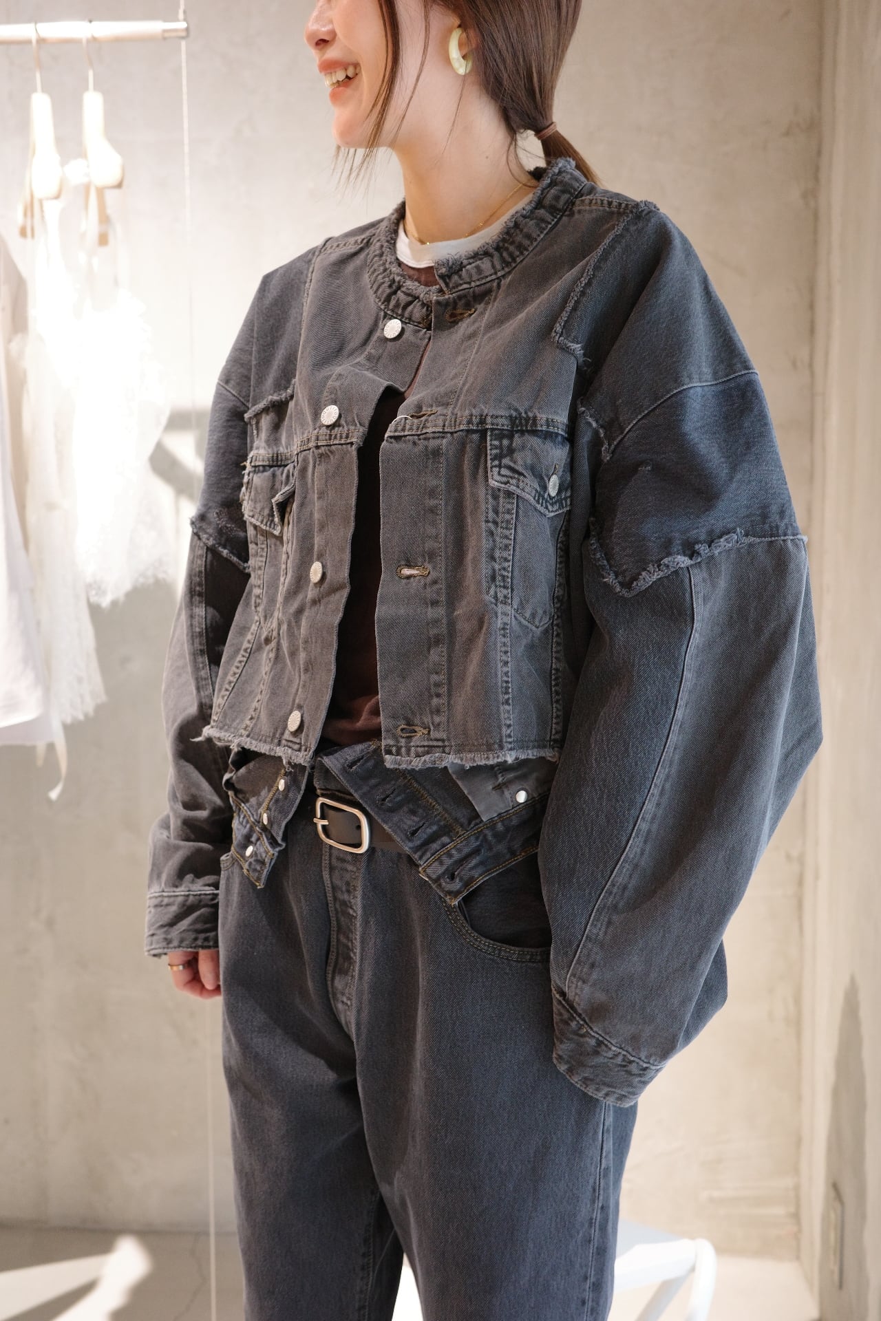 ◆出品2/28まで◆キート QUIITO DENIM SHORT ジャケット QUIITO/PT DENIM SHORT JK GR | ikasa.