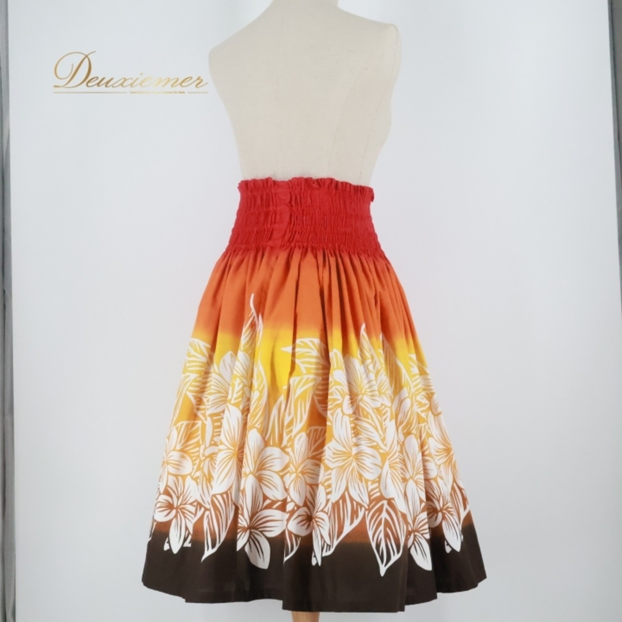 フラダンス 衣装 パウスカート オレンジ系 カパリリ 日本製 ハイビスカス柄 ハワイアンプリント グラデーション ハワイアン アロハ Kapalili フラ ダンス シングル スカート レッスン 練習 華やか 鮮やか おしゃれ かわいい レッド系 ブラウン系 イエロー系 橙 赤 茶 黄 フラ ダンス衣装 リゾートコーデ メイドインジャパン かわいいデザイン パーティー衣装 フェス トロピカルスタイル
