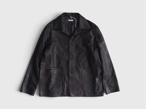 ULTERIOR “CALF LEATHER COVERALL JKT “