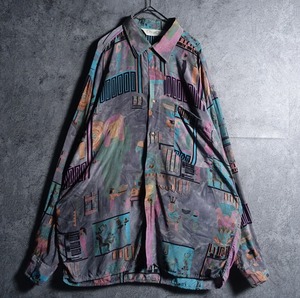 Multicolor Egyptian Pattern Design Shirt