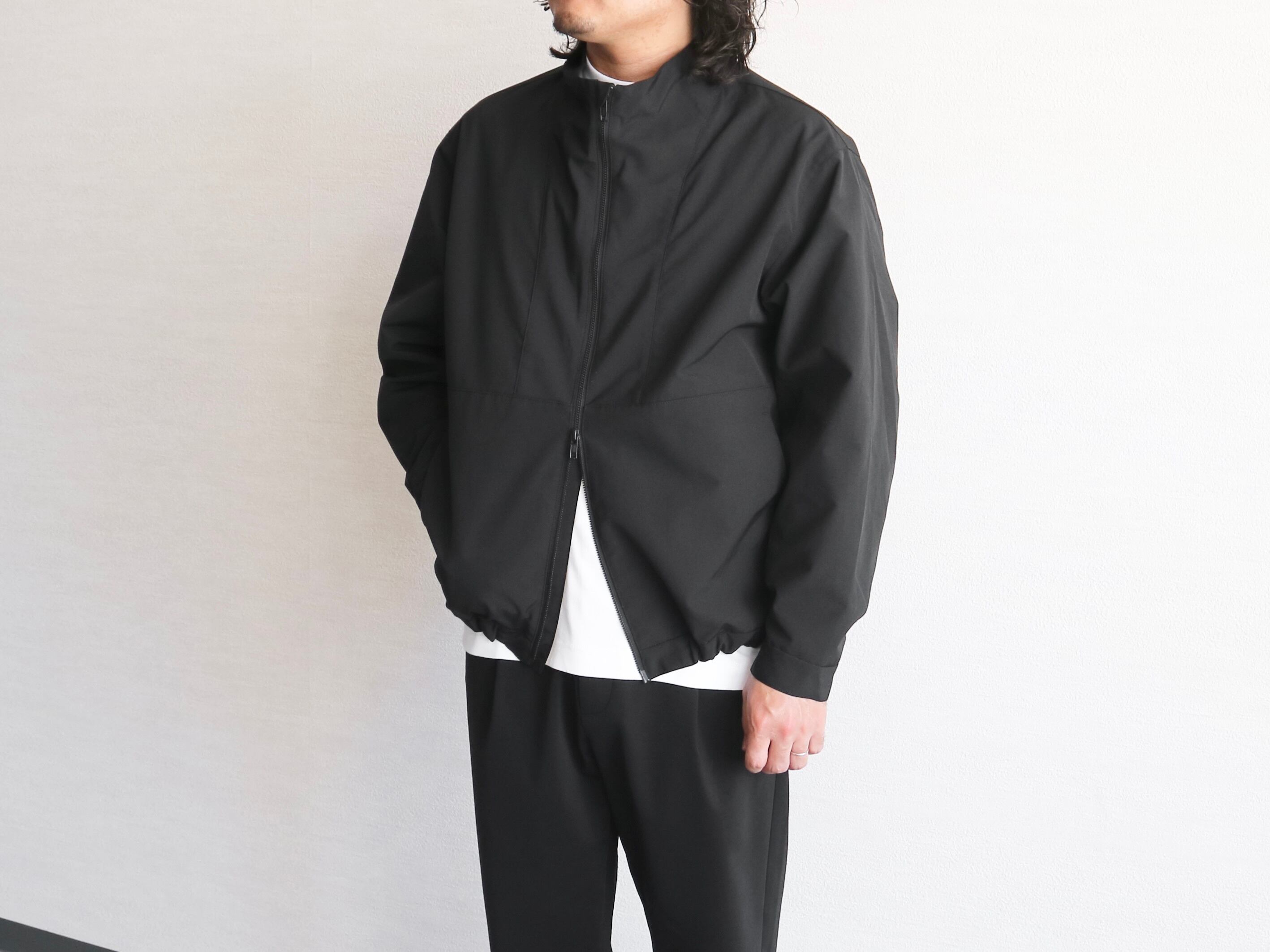 LAMOND ラモンド】STAND NECK WIDE BLOUSON スタンドネックワイド 