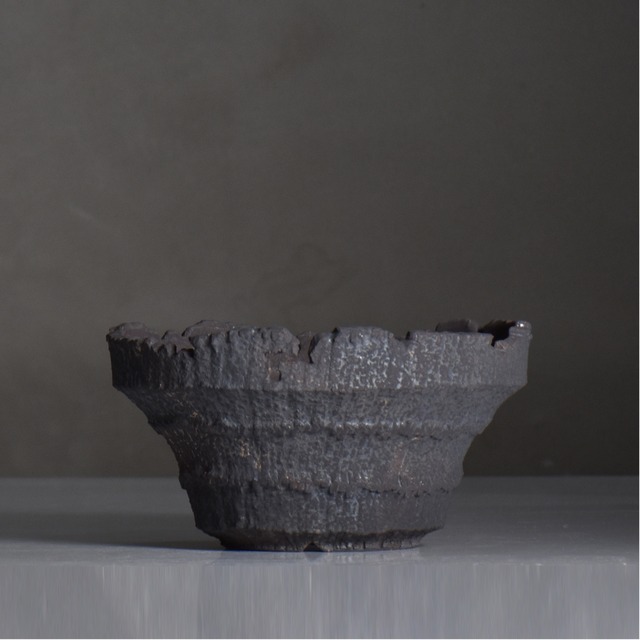 菊地元野 / AVOCADO BORDER ブラック 03/ L / 約φ16cm / 植木鉢