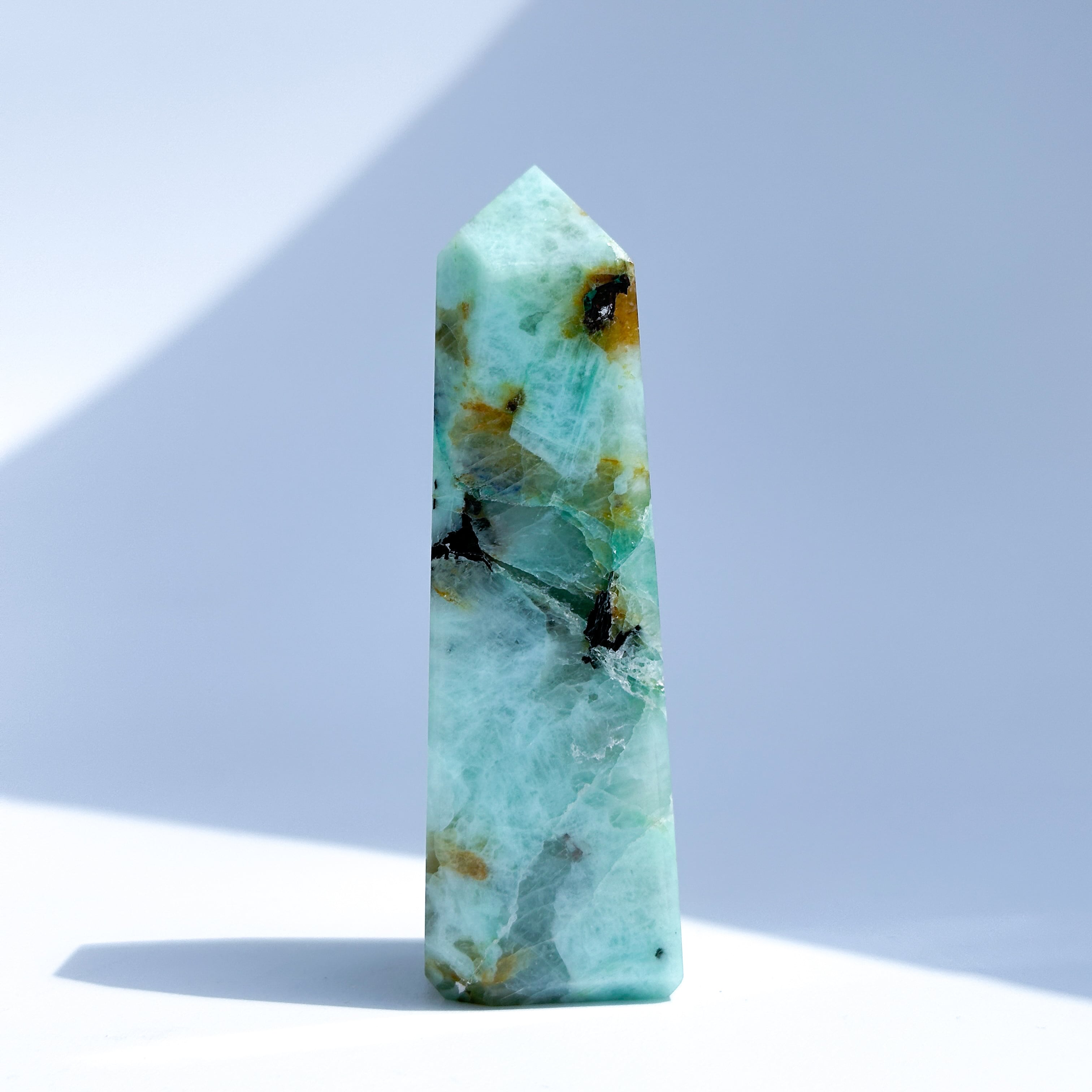 天然石　月　フェニックスストーン　台座付き フェニックスストーン タワー型33◇ Phoenix Stone ◇天然石・鉱物