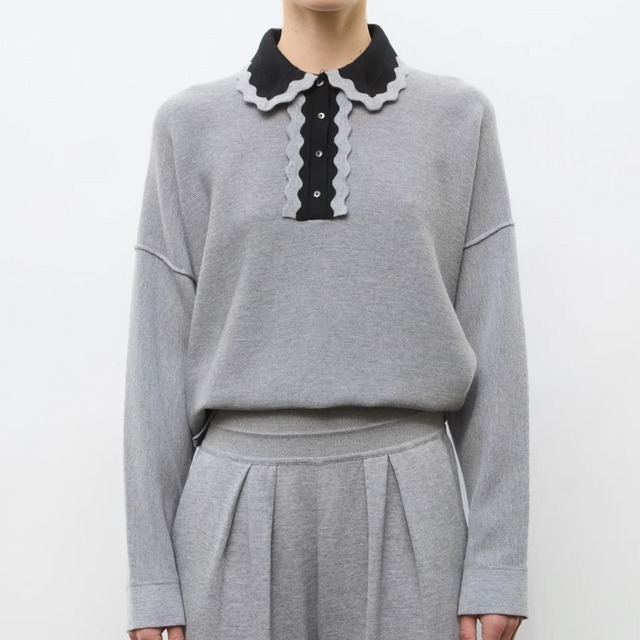 molli　DUCHESS3 TOP　MEDIUM GREY DEEP BLACK
