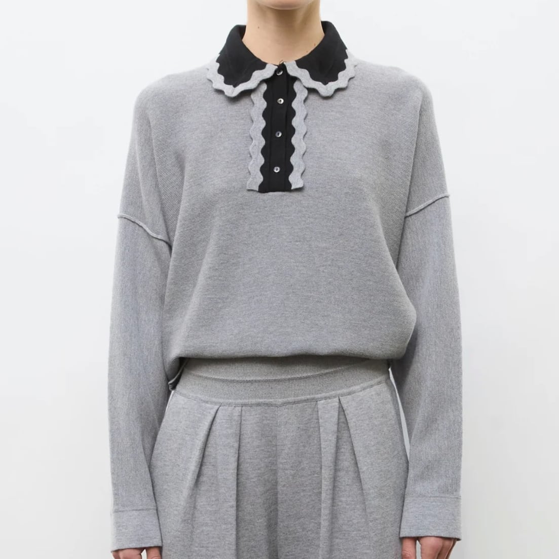 molli DUCHESS3 TOP MEDIUM GREY DEEP BLACK