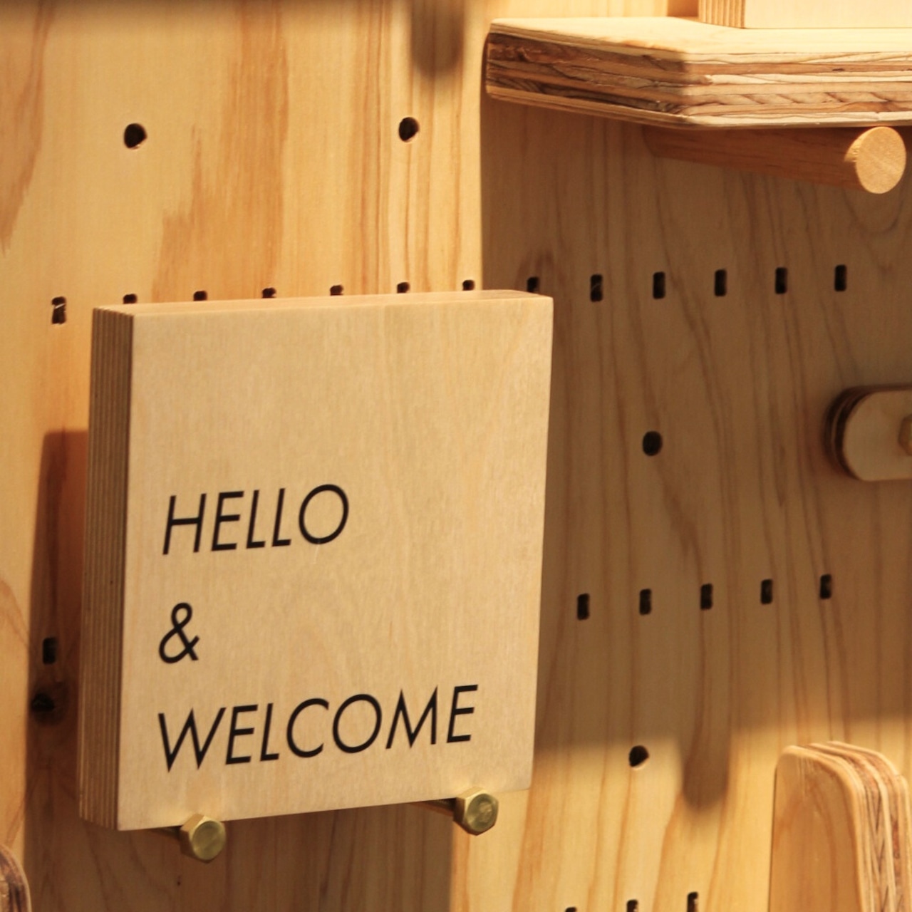 Wood Sign / ウッドプリントブロック WIDE 450サイズ